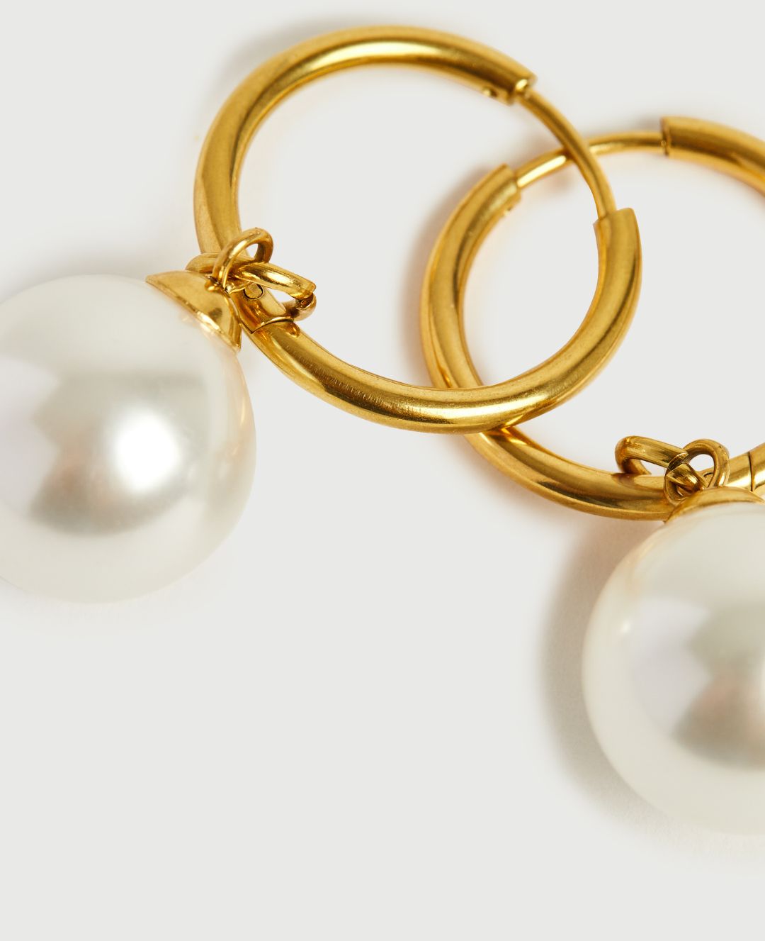 Pearl Hoop Earrings